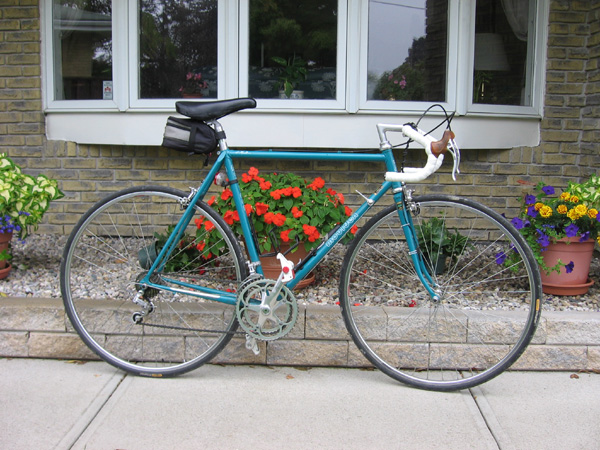 A picture of bike with some modifications - as of October 2005